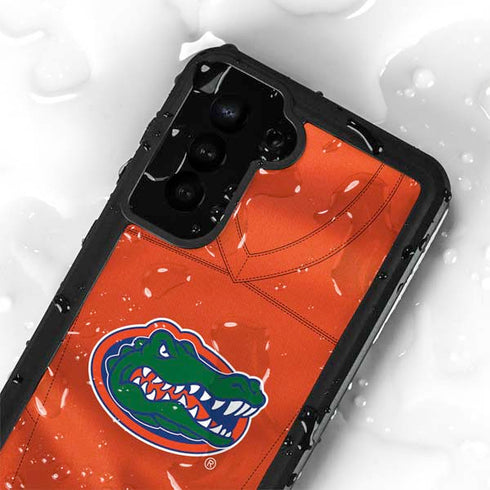 University of Florida Orange Jersey Galaxy S24 Plus Waterproof Case